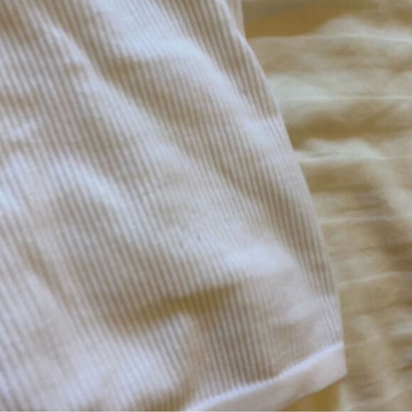 Zara two shoulder double strap white tank top - Picture 8 of 10